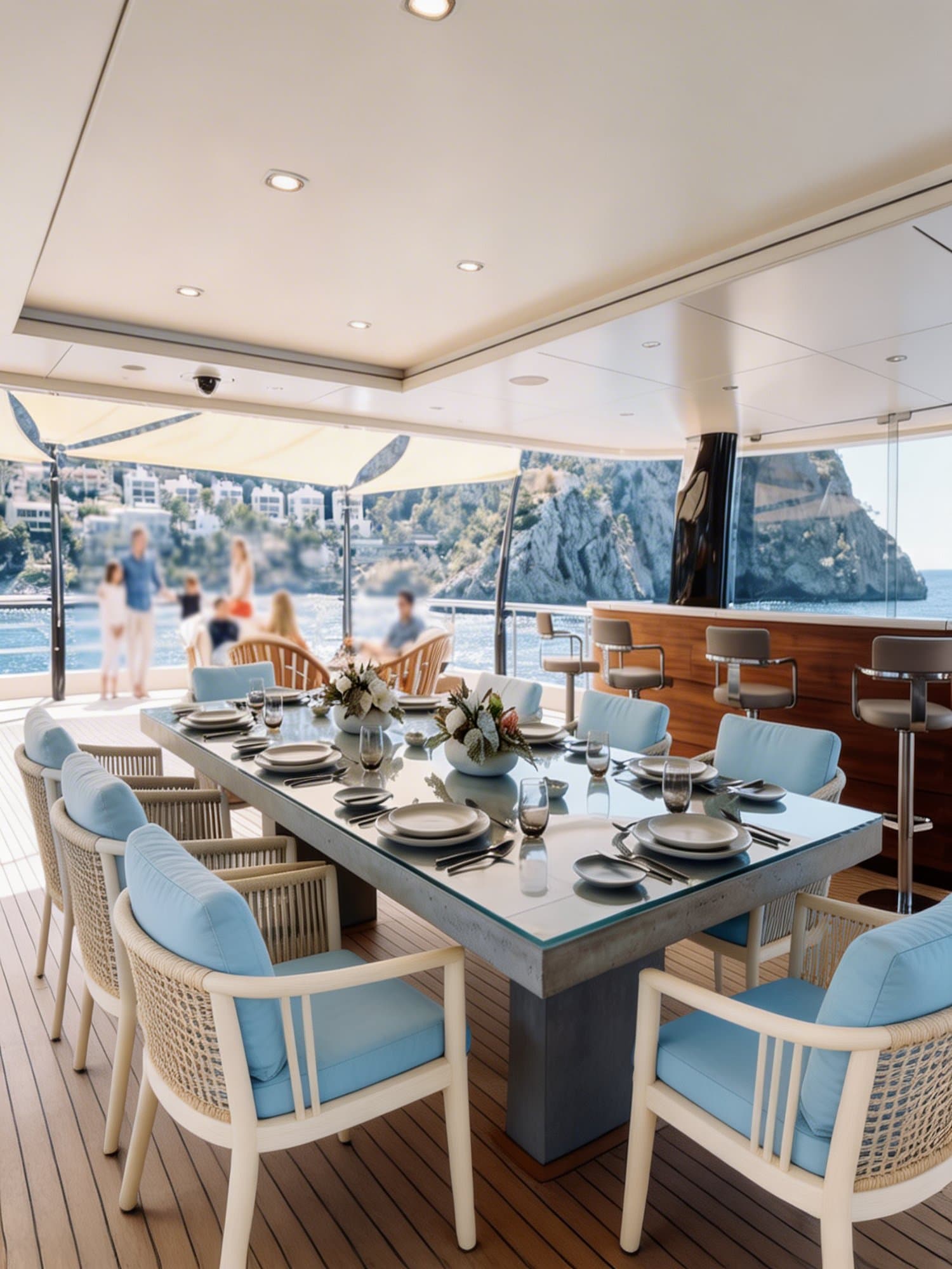YachtWorld: Fancy superyacht dining — the first private members' club
